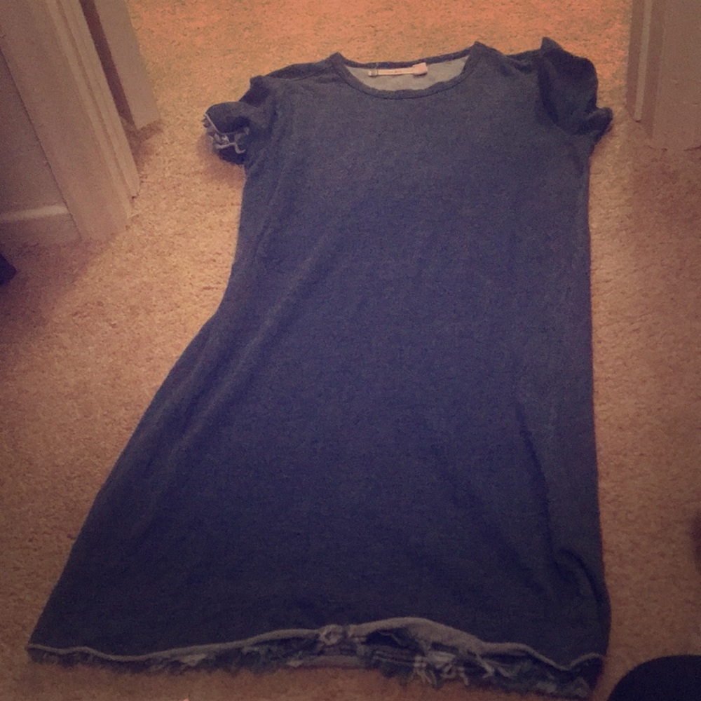 Blue jean mini dress